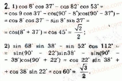 Завдання № 2 - 21.3.Формули зведення - ГДЗ Алгебра 10 клас Є.П. Нелін 2010 - Академічний рівень