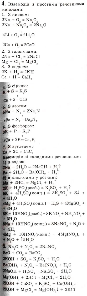 Завдання № 4 - § 19, Лужні, лужноземельні елементи. Магній - ГДЗ Хімія 10 клас О.Г. Ярошенко 2010