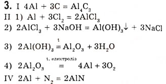 Завдання № 3 - § 21. Алюміній як хімічний елемент і проста речовина. Сполуки Алюмінію - ГДЗ Хімія 10 клас О.Г. Ярошенко 2010