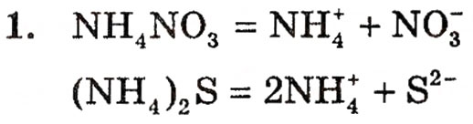 Завдання № 1 - § 6. Солі амонію - ГДЗ Хімія 10 клас П.П. Попель, Л.С. Крикля 2010