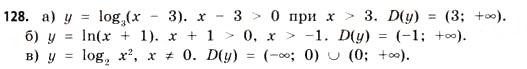 Завдання № 128 - § 4. Логарифми та логарифмічні функції - ГДЗ Математика 11 клас Г.П. Бевз, В.Г. Бевз 2011 - Рівень стандарту