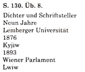 Завдання № 8 - Weltberuhmte Ukrainer - ГДЗ Німецька мова 11 клас Н.П. Басай 2011 - 10 рік навчання