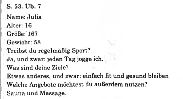 Завдання № 7 - Mein Hobby ist Sport. Und deine? - ГДЗ Німецька мова 11 клас Н.П. Басай 2011 - 10 рік навчання
