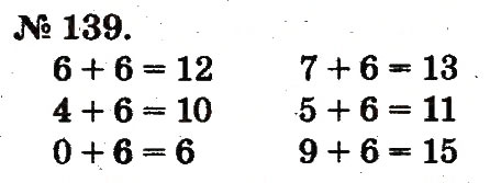 Завдання № 139 - Таблиці додавання і віднімання чисел - ГДЗ Математика 2 клас М.В. Богданович, Г.П. Лишенко 2012
