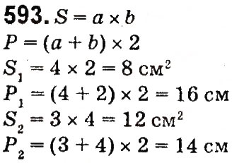 Завдання № 593 - Множення і ділення багатоцифрових чисел на одноцифрове число - ГДЗ Математика 4 клас М.В. Богданович, Г.П. Лишенко 2015