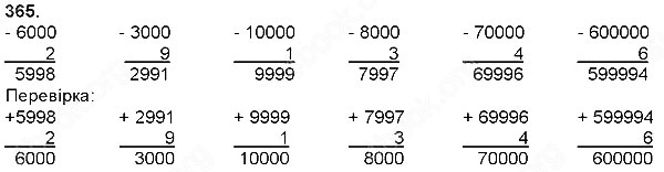 Завдання № 365 - Додавання і віднімання багатоцифрових чисел, величин - ГДЗ Математика 4 клас Н. П. Листопад 2015