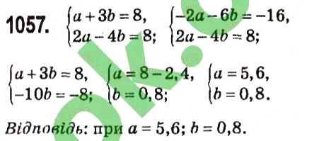Завдання № 1057 - § 4. Системи лінійних рівнянь із двома змінними - ГДЗ Алгебра 7 клас А.Г. Мерзляк, В.Б. Полонський, М.С. Якір 2015