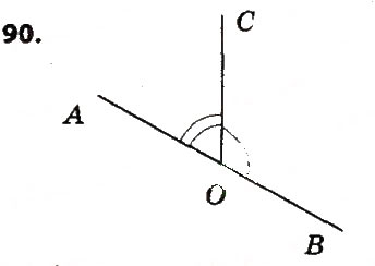 Завдання № 90 - Розділ 2. Взаємне розміщення прямих на площині - ГДЗ Геометрія 7 клас О.С. Істер 2015