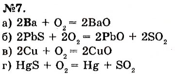 Завдання № 7 - § 27. Хімічні властивості кисню - ГДЗ Хімія 7 клас О.Г. Ярошенко 2015