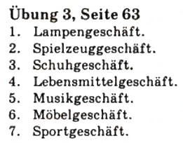 Завдання № 3 - St. 23. Wir kaufen ein - ГДЗ Німецька мова 7 клас С.І. Сотникова 2010