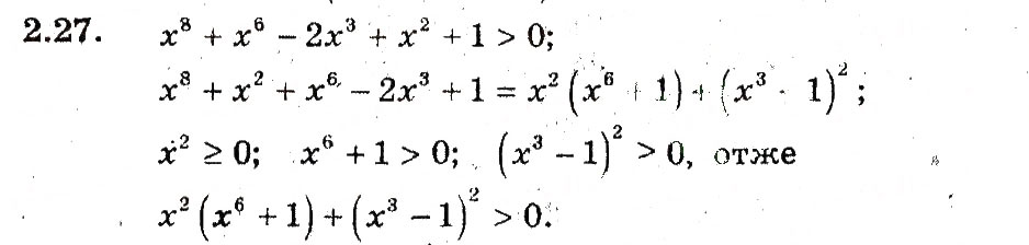 Завдання № 27 - 2. Основні методи доведення нерівностей - ГДЗ Алгебра 9 клас А.Г. Мерзляк, В.Б. Полонський, М.С. Якір 2009 - Поглиблений рівень вивчення