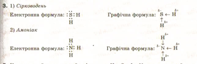 Завдання № 3 - § 3. Хімічний зв’язок - ГДЗ Хімія 9 клас Н.М. Буринська, Л.П. Величко 2009