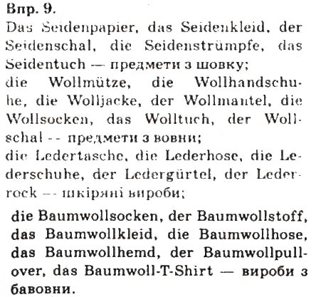 Завдання № 9 - Kleidung und Mode - ГДЗ Німецька мова 9 клас Н.П. Басай 2009
