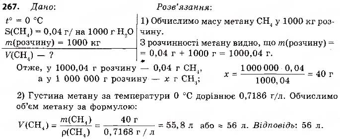 Завдання № 267 - § 23. Метан — найпростіший вуглеводень - ГДЗ Хімія 9 клас О.В. Григорович 2017