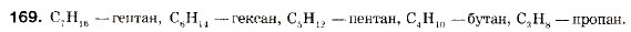 Завдання № 169 - § 18. Гомологи метану (алкани) - ГДЗ Хімія 9 клас П.П. Попель, Л.С. Крикля 2009