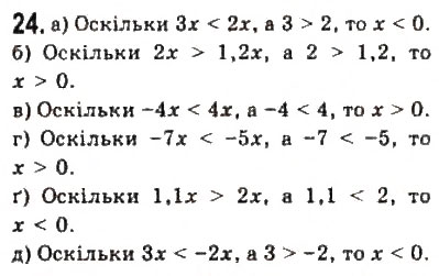 Завдання № 24 - § 1. Числові нерівності - ГДЗ Алгебра 9 клас Ю.І. Мальований, Г.М. Литвиненко, Г.М. Возняк 2009