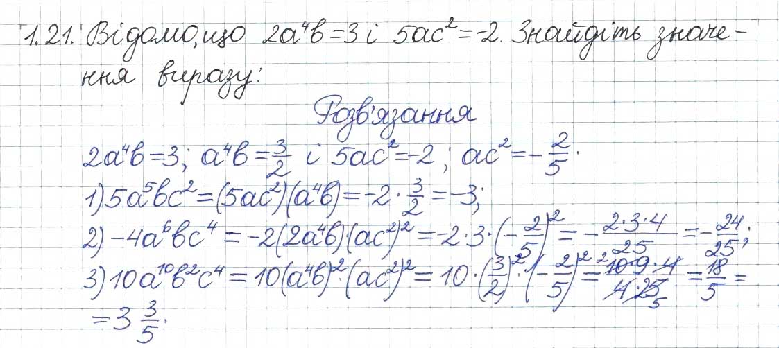 Завдання № 21 - 1. Лінійне рівняння з однією змінною. Цілі вирази - ГДЗ Алгебра 8 клас А.Г. Мерзляк, В.Б. Полонський, M.С. Якір 2016 - Поглиблений рівень вивчення