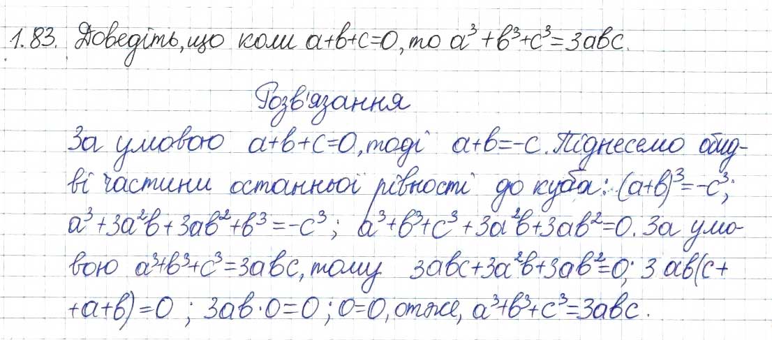 Завдання № 83 - 1. Лінійне рівняння з однією змінною. Цілі вирази - ГДЗ Алгебра 8 клас А.Г. Мерзляк, В.Б. Полонський, M.С. Якір 2016 - Поглиблений рівень вивчення