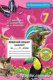ГДЗ Біологія 7 клас Андерсон Вихренко - Робочий зошит 2015 
