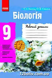 ГДЗ Біологія 9 клас Т.С. Котик, О.В. Тагліна (2012 рік) Робочий зошит