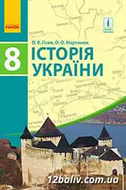 ГДЗ Історія України 8 клас Гісем Мартинюк 2016