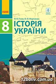 ГДЗ Історія України 8 клас Гісем О.В., Мартинюк О.О. (2016 рік)