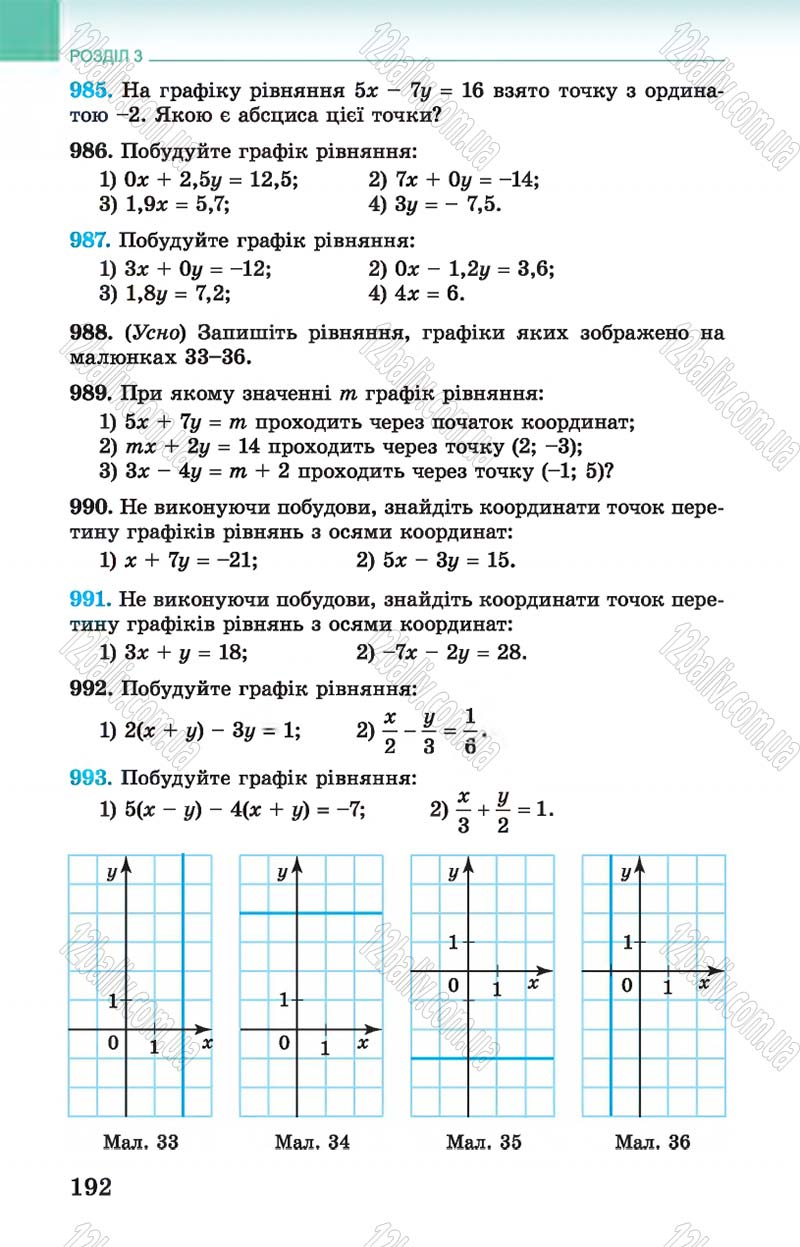 Сторінка 192 - Підручник Алгебра 7 клас Істер 2015