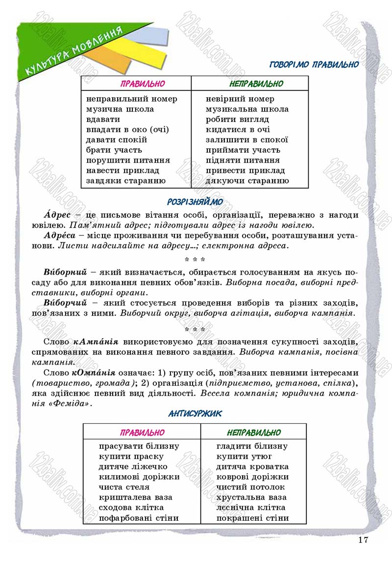 Сторінка 17 - Підручник Українська мова 8 клас В.В. Заболотний, О.В. Заболотний 2016