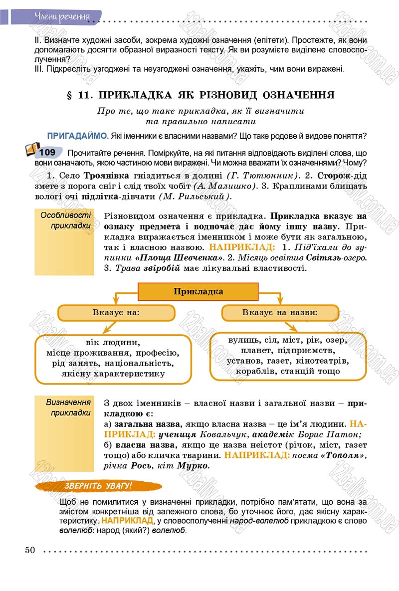 Сторінка 50 - Підручник Українська мова 8 клас В.В. Заболотний, О.В. Заболотний 2016