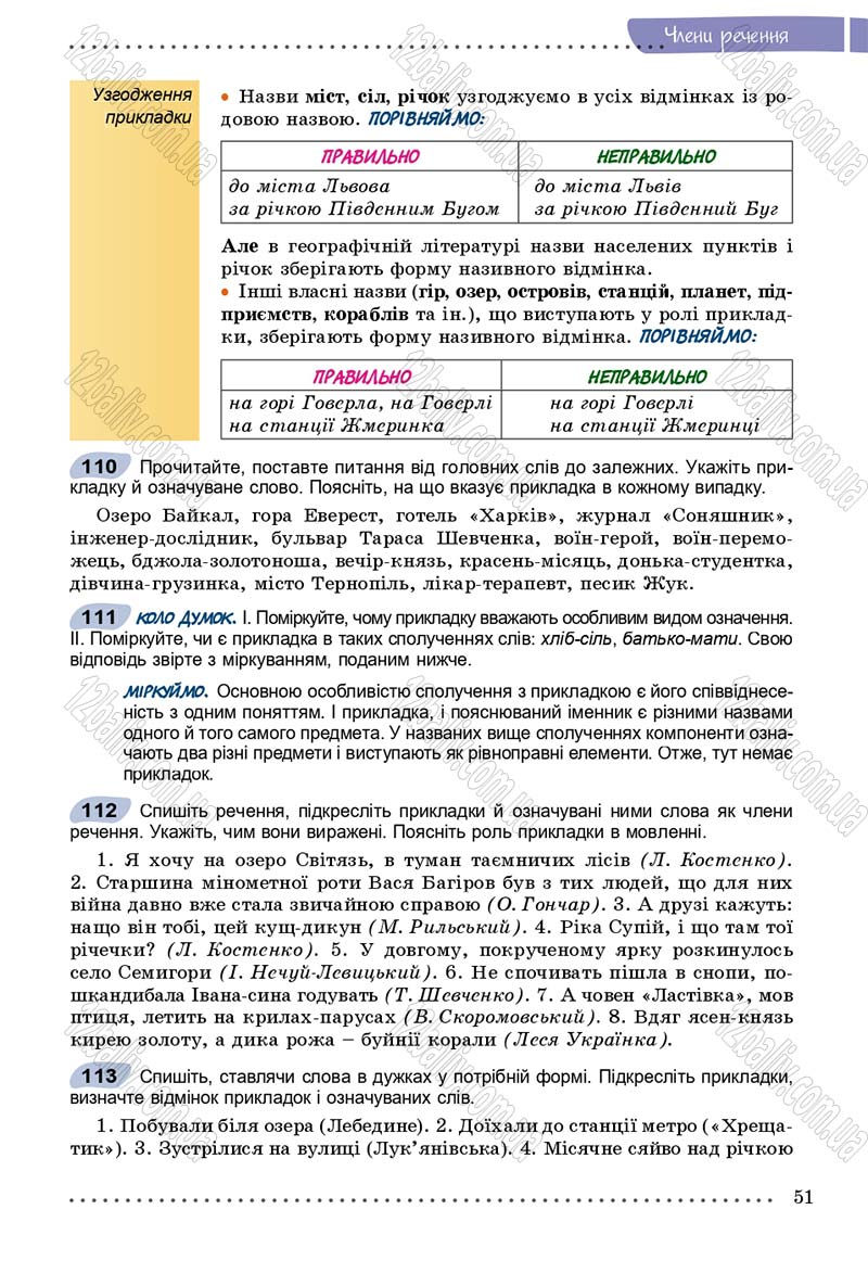 Сторінка 51 - Підручник Українська мова 8 клас В.В. Заболотний, О.В. Заболотний 2016