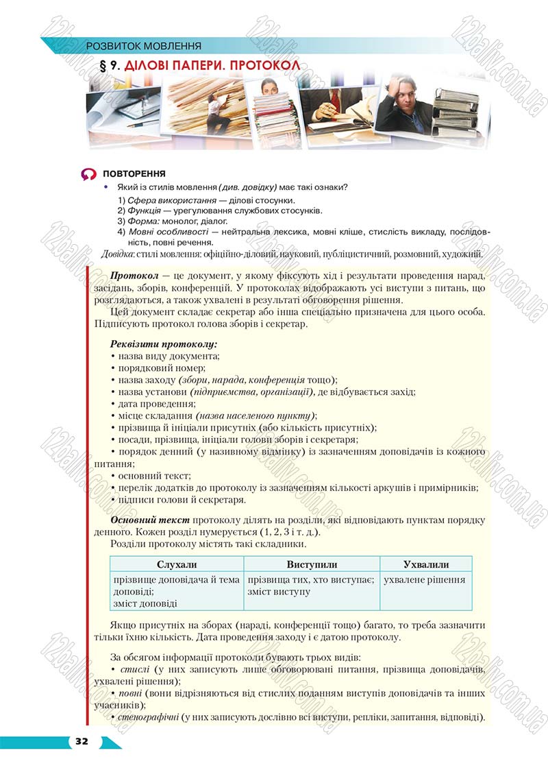 Сторінка 32 - Підручник Українська мова 8 клас Авраменко 2016 - скачати онлайн