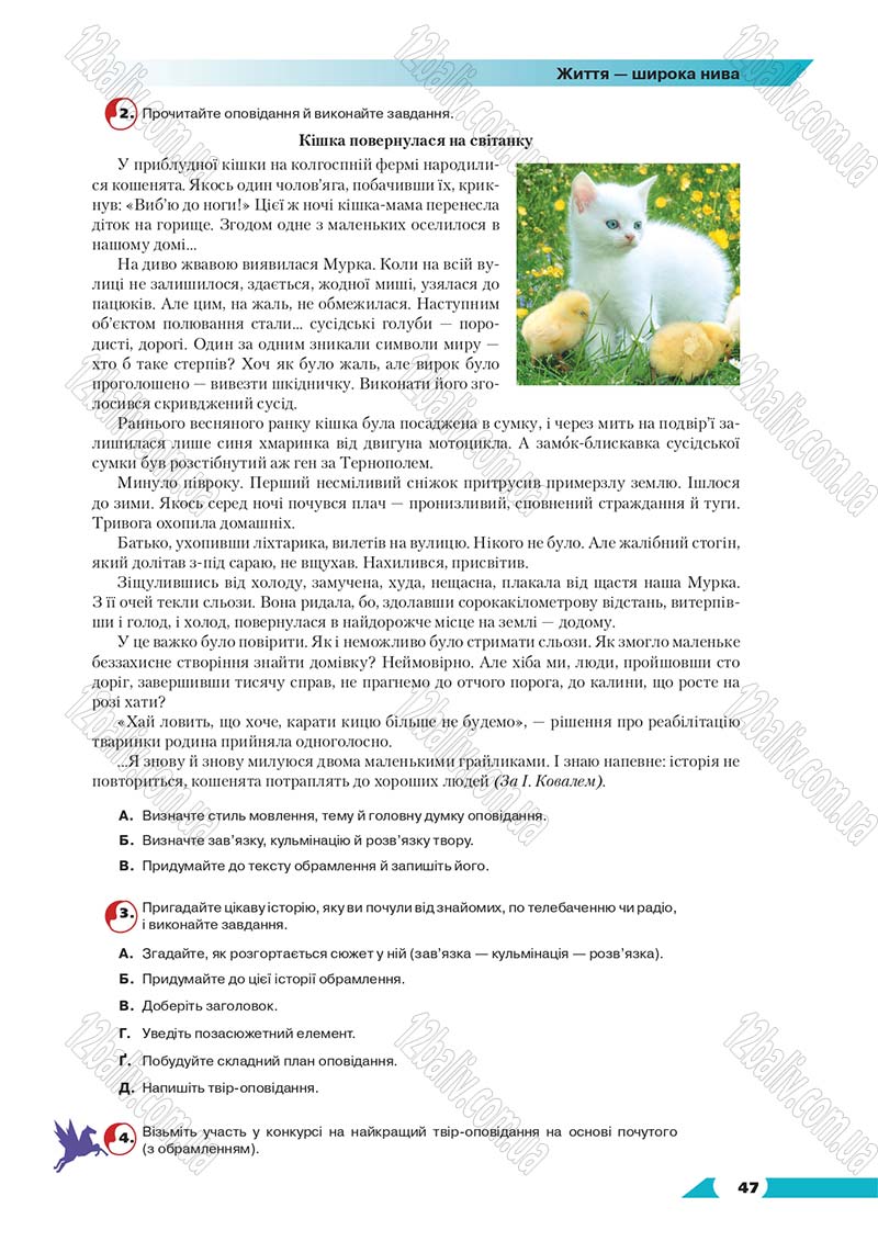Сторінка 47 - Підручник Українська мова 8 клас Авраменко 2016 - скачати онлайн