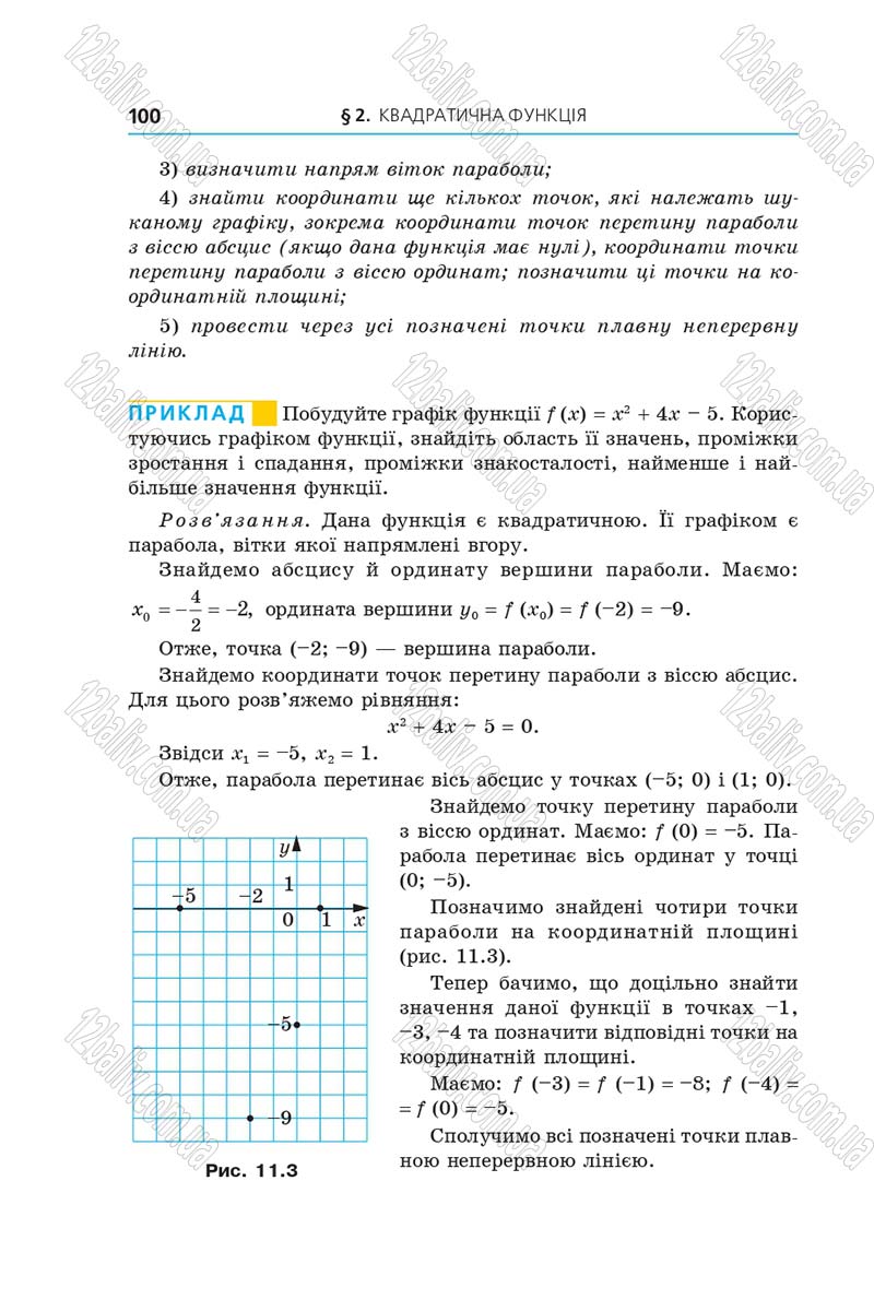 Сторінка 100 - Підручник Алгебра 9 клас Мерзляк 2017