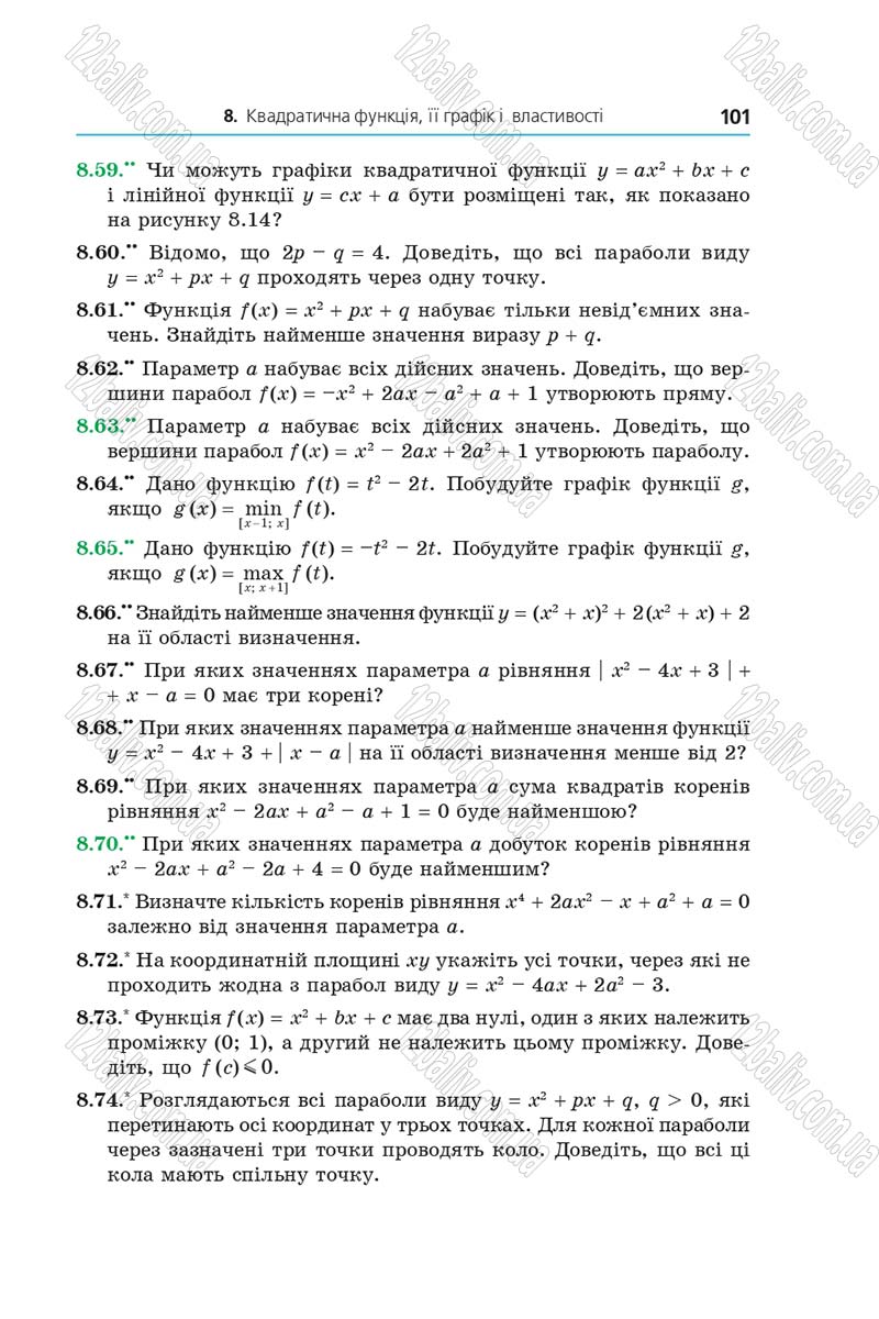 Сторінка 101 - Підручник Алгебра 9 клас А.Г. Мерзляк, В.Б. Полонський, М.С. Якір 2017 - Поглиблене вивчення