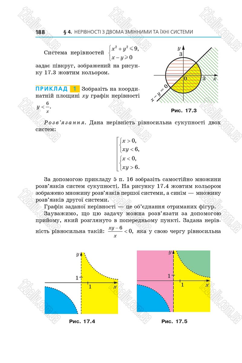 Сторінка 188 - Підручник Алгебра 9 клас А.Г. Мерзляк, В.Б. Полонський, М.С. Якір 2017 - Поглиблене вивчення