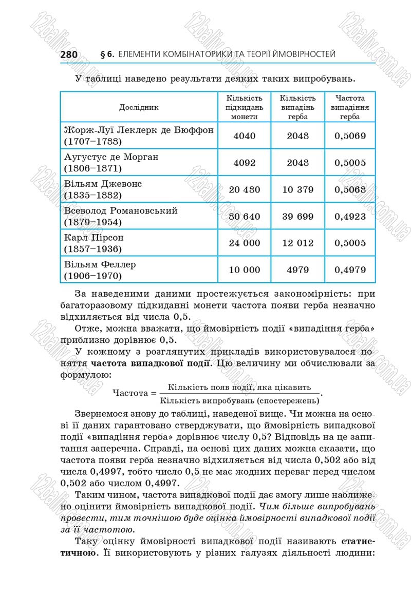 Сторінка 280 - Підручник Алгебра 9 клас А.Г. Мерзляк, В.Б. Полонський, М.С. Якір 2017 - Поглиблене вивчення