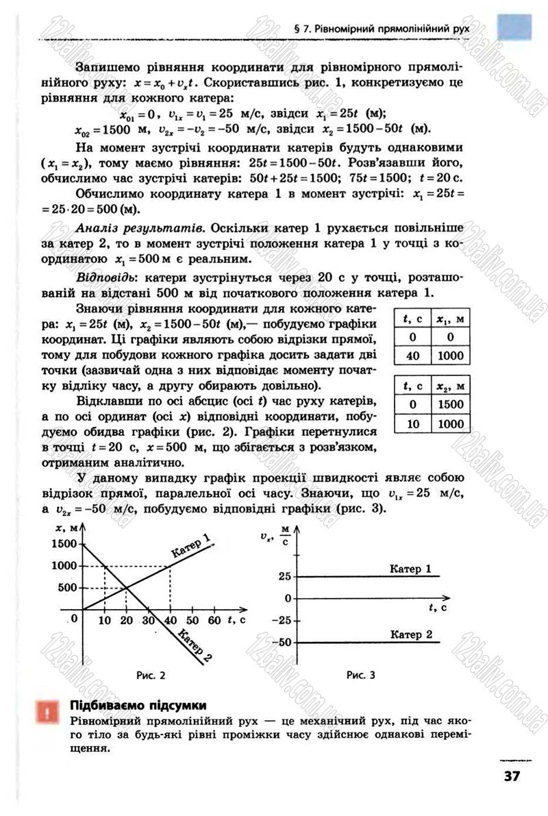 Сторінка 37 - Підручник Фізика 10 клас В.Г. Бар’яхтар, Ф.Я. Божинова 2010 - Академічний рівень