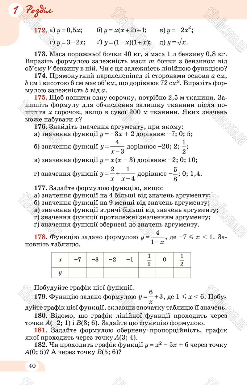 Сторінка 40 - Підручник Математика 10 клас Бевз 2011 - Рівень стандарту