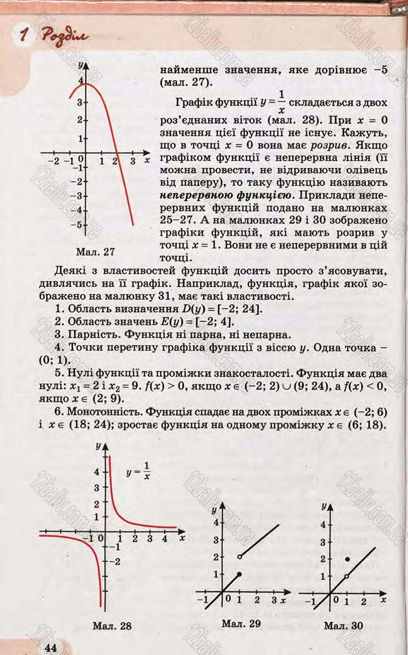 Сторінка 44 - Підручник Математика 10 клас Бевз 2011 - Рівень стандарту