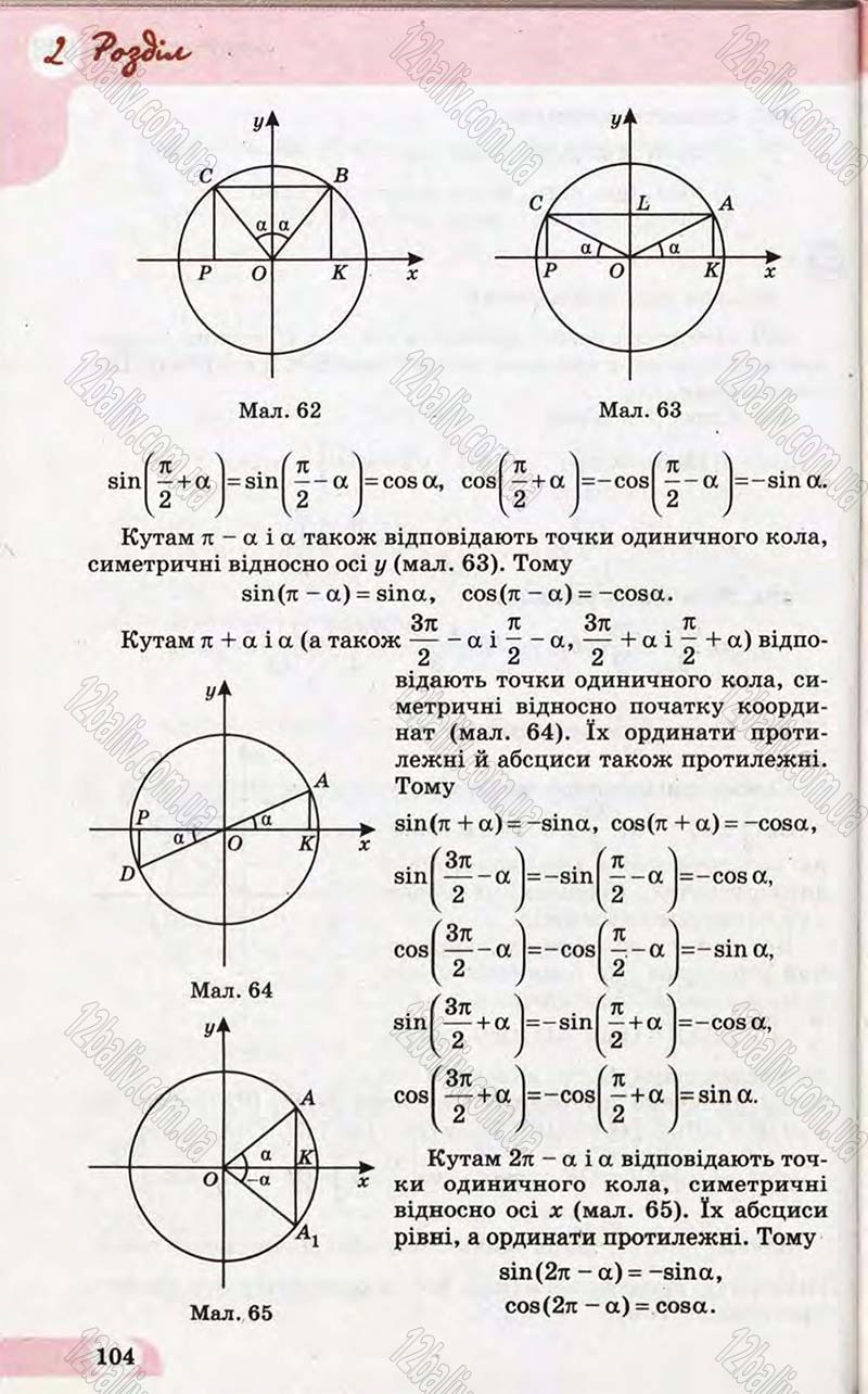Сторінка 104 - Підручник Математика 10 клас Бевз 2011 - Рівень стандарту