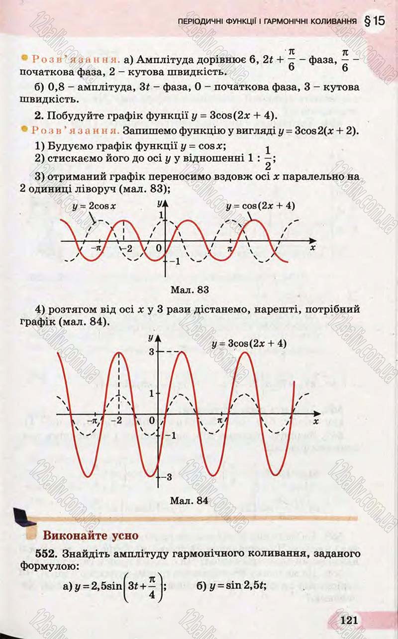 Сторінка 121 - Підручник Математика 10 клас Бевз 2011 - Рівень стандарту