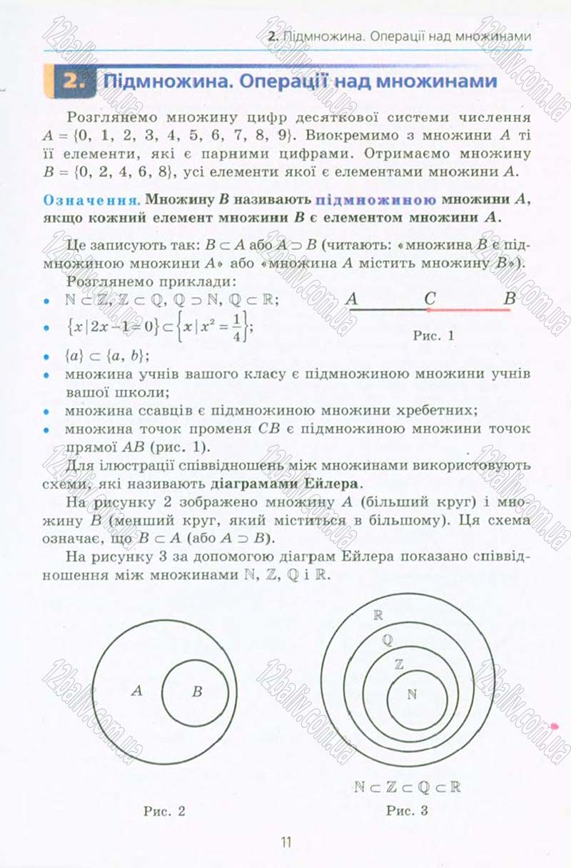 Сторінка 11 - Підручник Алгебра 10 клас А.Г. Мерзляк, Д.А. Номіровський, В.Б. Полонський, М.С. Якір 2010 - Профільний рівень