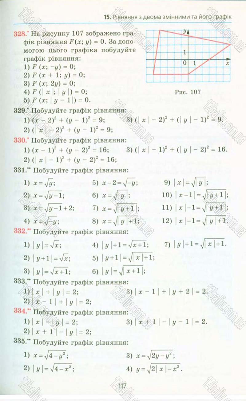 Сторінка 117 - Підручник Алгебра 10 клас А.Г. Мерзляк, Д.А. Номіровський, В.Б. Полонський, М.С. Якір 2010 - Профільний рівень