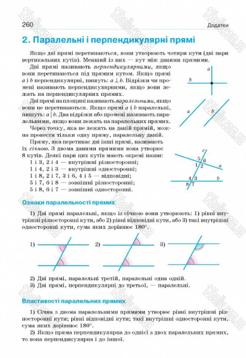 Сторінка 260 - Підручник Геометрія 8 клас Г.П. Бевз, В.Г. Бевз, Н.Г. Владімірова 2016