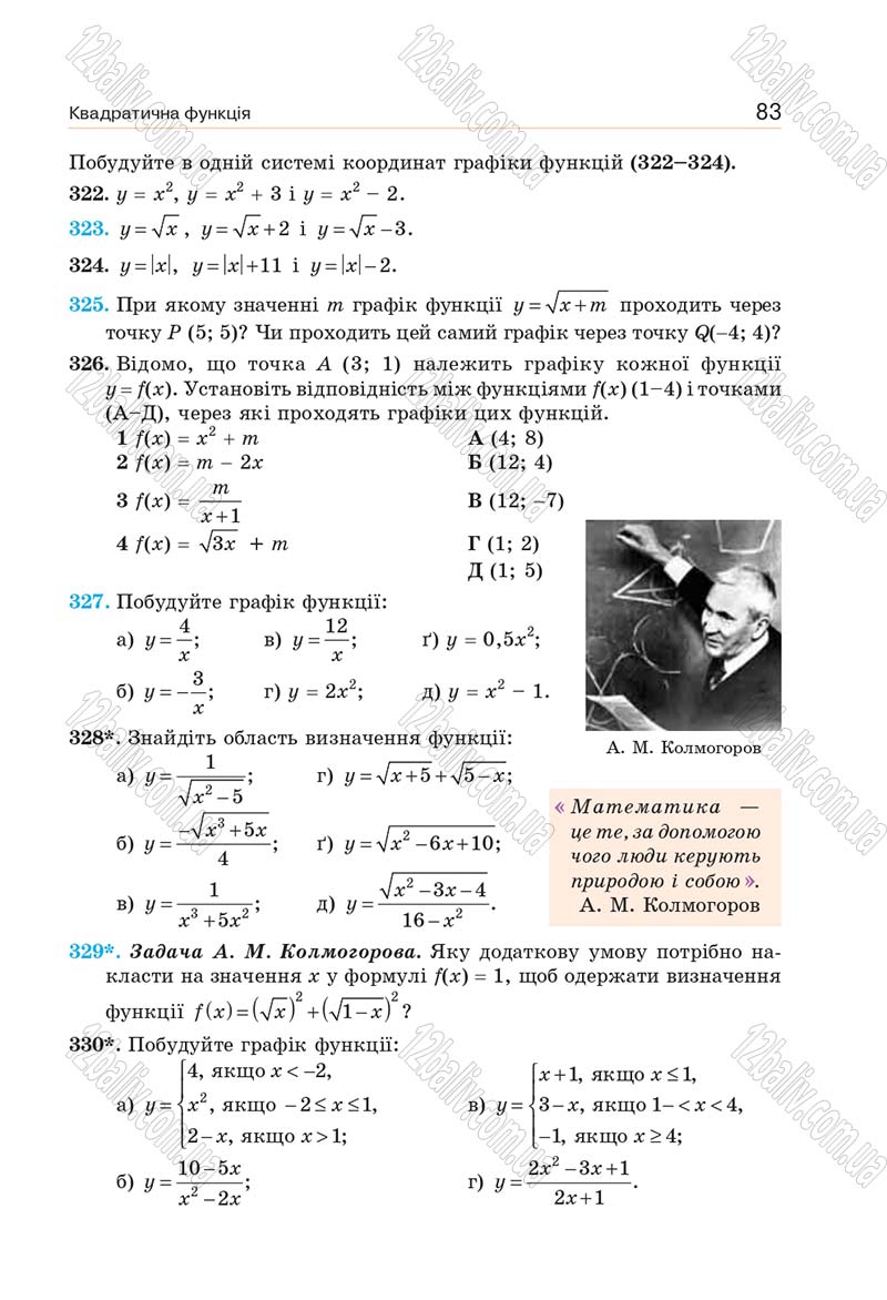 Сторінка 83 - Підручник Алгебра 9 клас Бевз 2017 - скачати