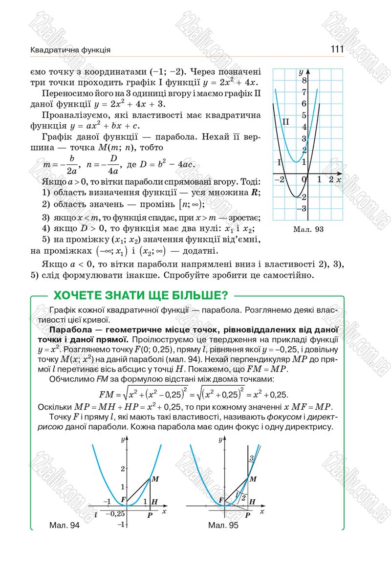 Сторінка 111 - Підручник Алгебра 9 клас Бевз 2017 - скачати
