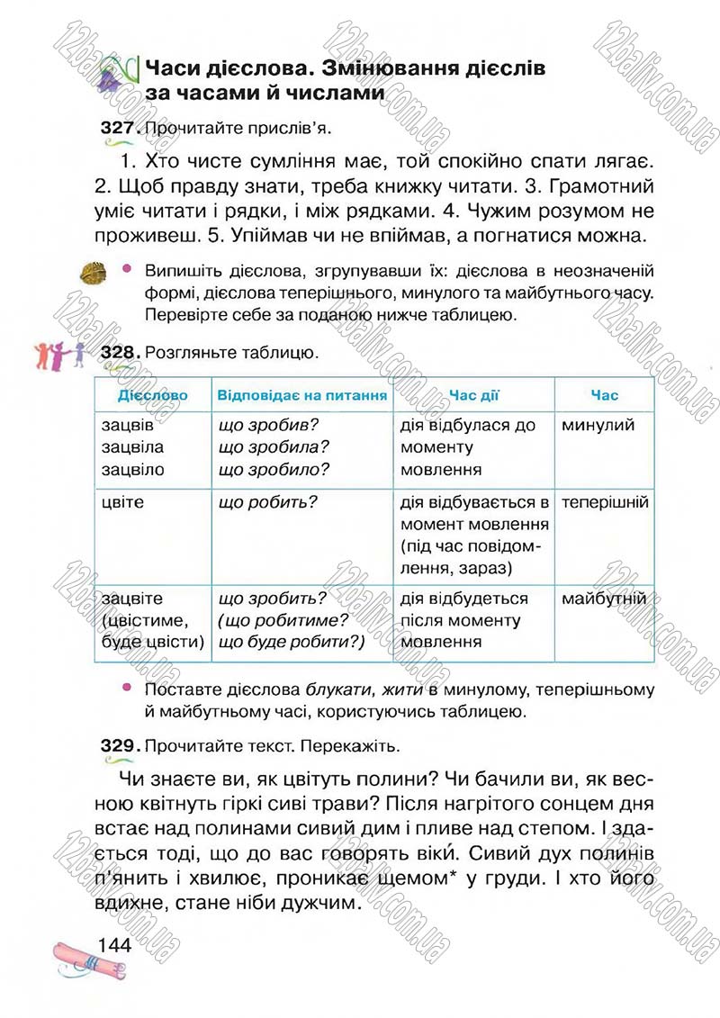 Сторінка 144 - Підручник Українська мова 4 клас М.Д. Захарійчук, А.І. Мовчун 2015