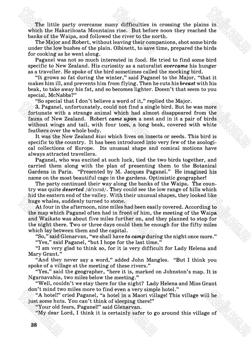 Сторінка 38 - Підручник Англійська мова 8 клас Л.В. Биркун 2008