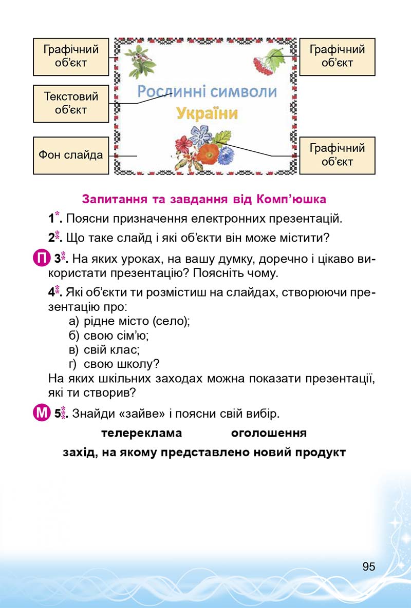 Сторінка 95 - Підручник 3 клас Інформатика Коршунова 2014