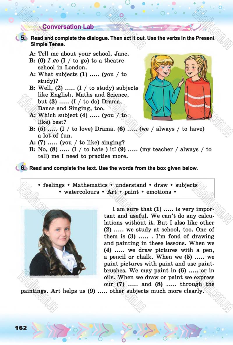 Сторінка 162 - Скачати підручник 6 клас Англійська мова Несвіт 2014 рік